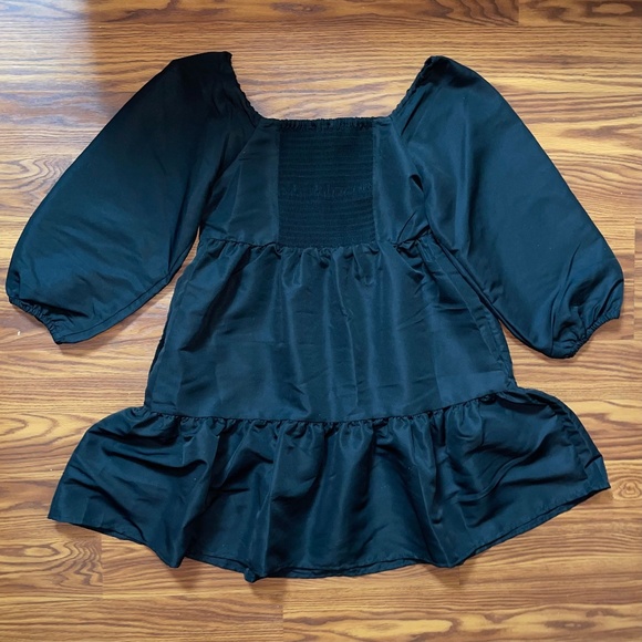 NWT Levi’s Women's Dolci Tiered Puff-Sleeve Babydoll Dress - Picture 7 of 11
